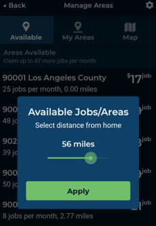 Adjust Job Radius